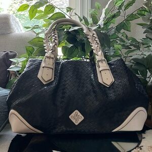 Simply Vera Wang Black And White Shoulder Bag